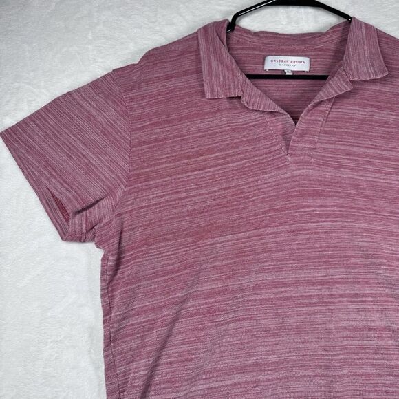 Orlebar Brown Polo Shirt Short-Sleeve Size XXL Women's Red - Picture 3 of 12